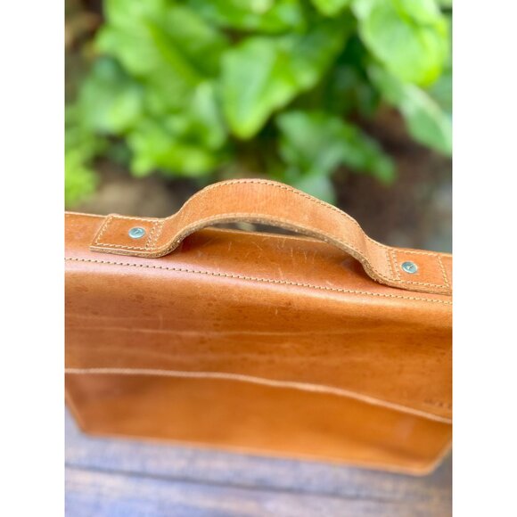 Jack Spade Brown Leather Messenger Bag / Brown Leather Messenger Bag - Picture 4 of 12